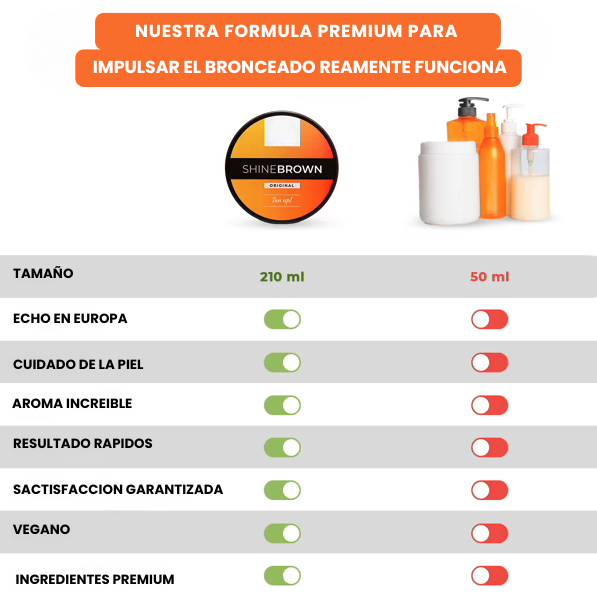 Crema bronceadora natural