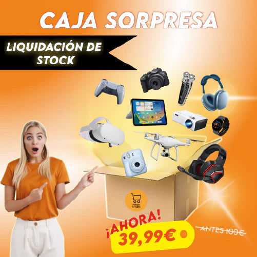 CAJA SORPRESA PRODUCTOS ELECTRÓNICOS