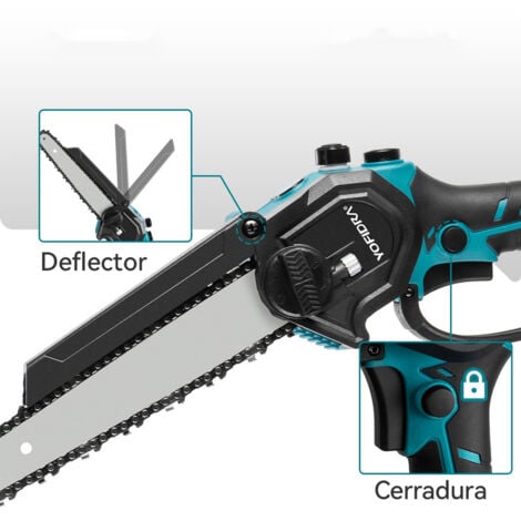 MOTOSIERRA ELÉCTRICA + (MALETÍN + 2 BATERÍAS GRATIS)