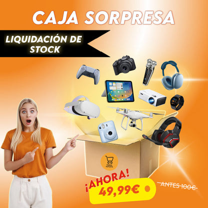 CAJA SORPRESA PRODUCTOS ELECTRÓNICOS